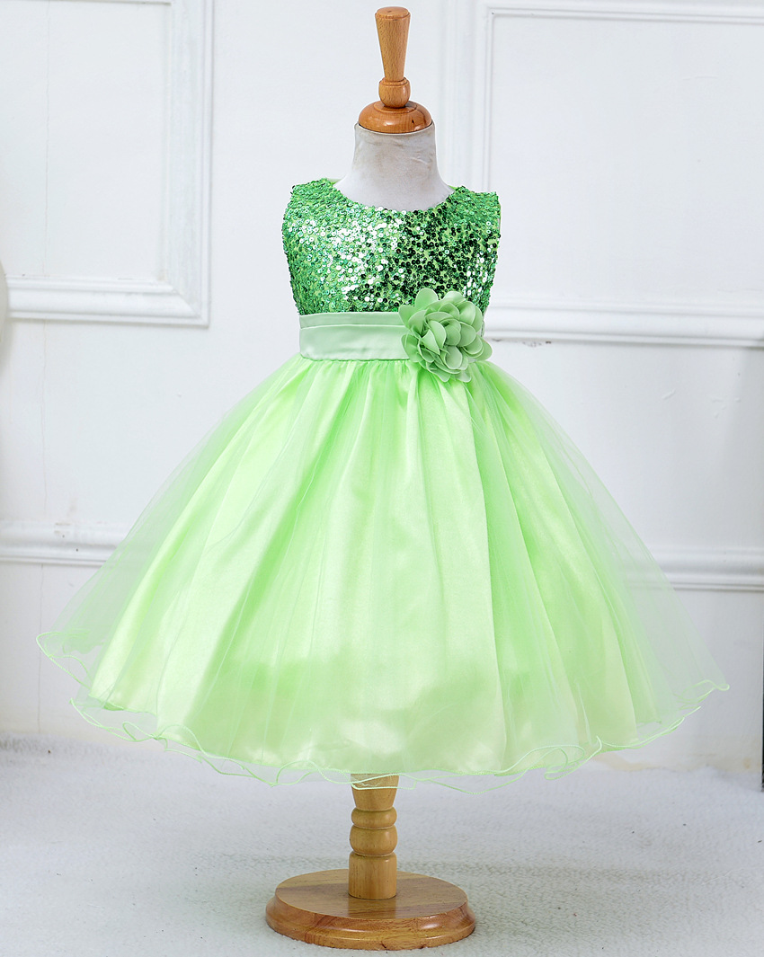 Baby Sequin Dress Flower Girl Wedding Princess Dress - Image 29