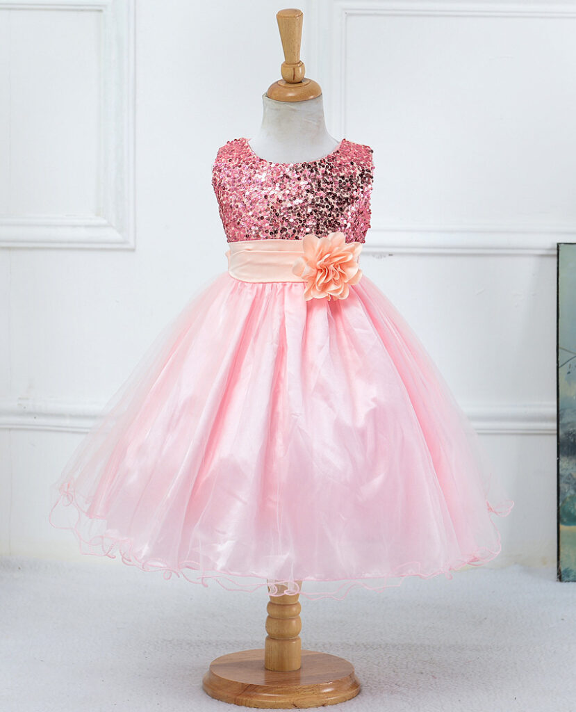 Baby Sequin Dress Flower Girl Wedding Princess Dress