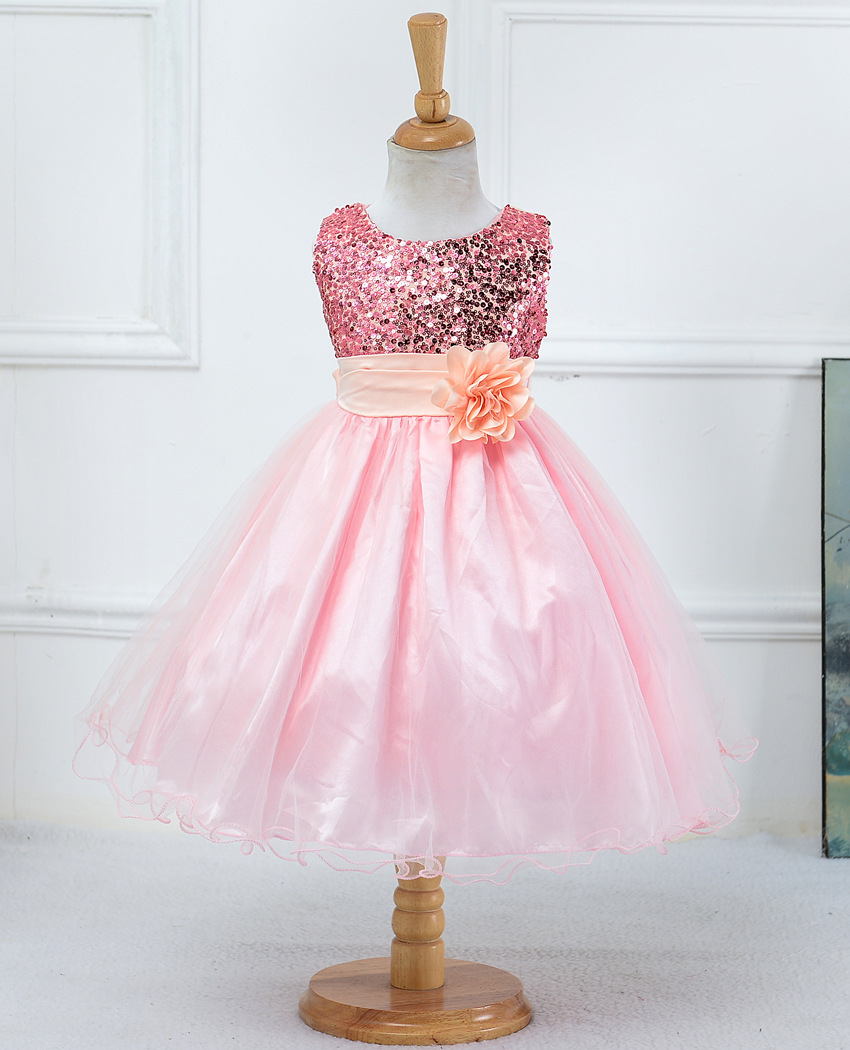 Baby Sequin Dress Flower Girl Wedding Princess Dress - Image 22