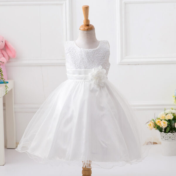 Baby Sequin Dress Flower Girl Wedding Princess Dress - Image 18