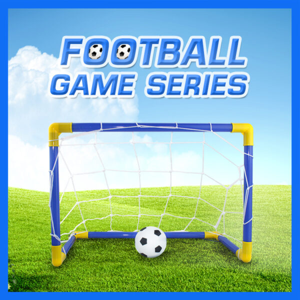 Folding Mini Football Soccer Ball Goal Post Net - Image 16