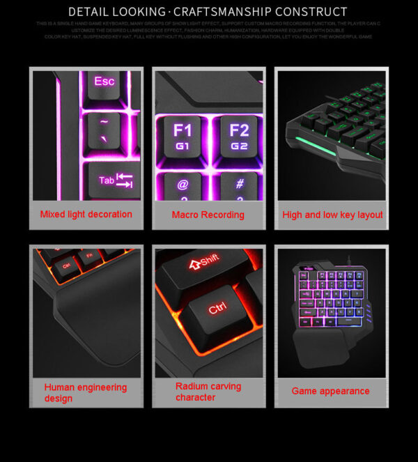 Mobile gaming computer keyboard - Image 23
