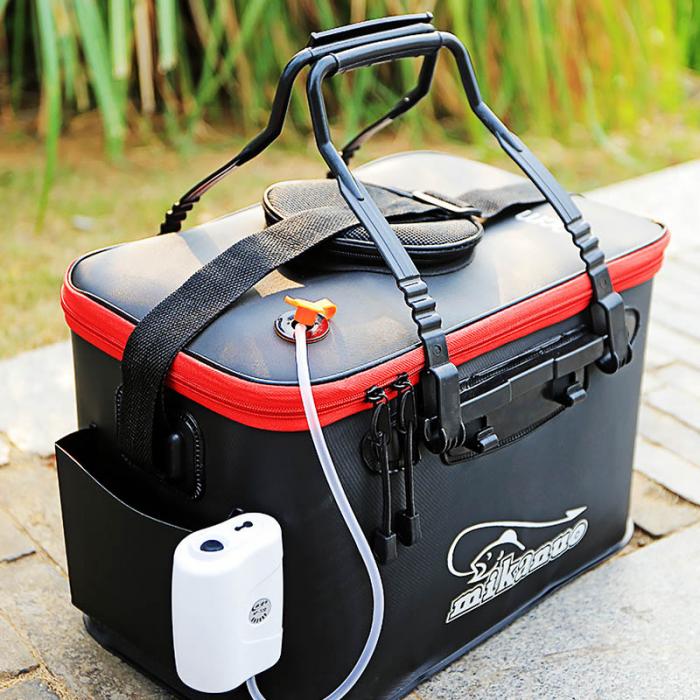 EVA Portable Fishing Bag Folding Thicken Live Fishing Box Tank Bucket Camping Fishing Tackle Fishbox Storage Bag - Image 14