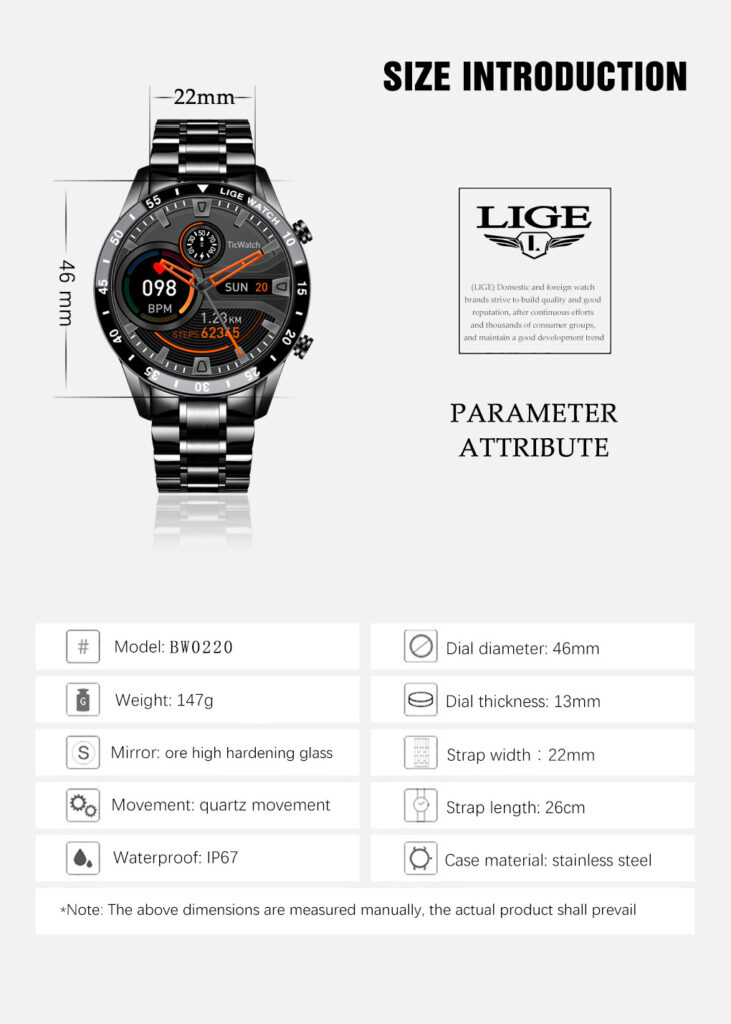 Lige's New Smart Watch Upgrade Smart Wearable Watch