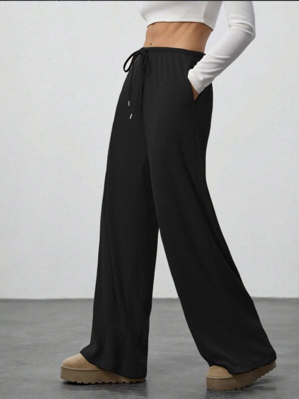 Women's Solid-color Casual Straight-leg Pants - Image 17
