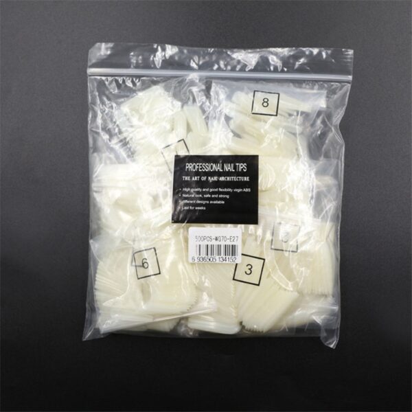 500 transparent  natural fake nails - Image 8