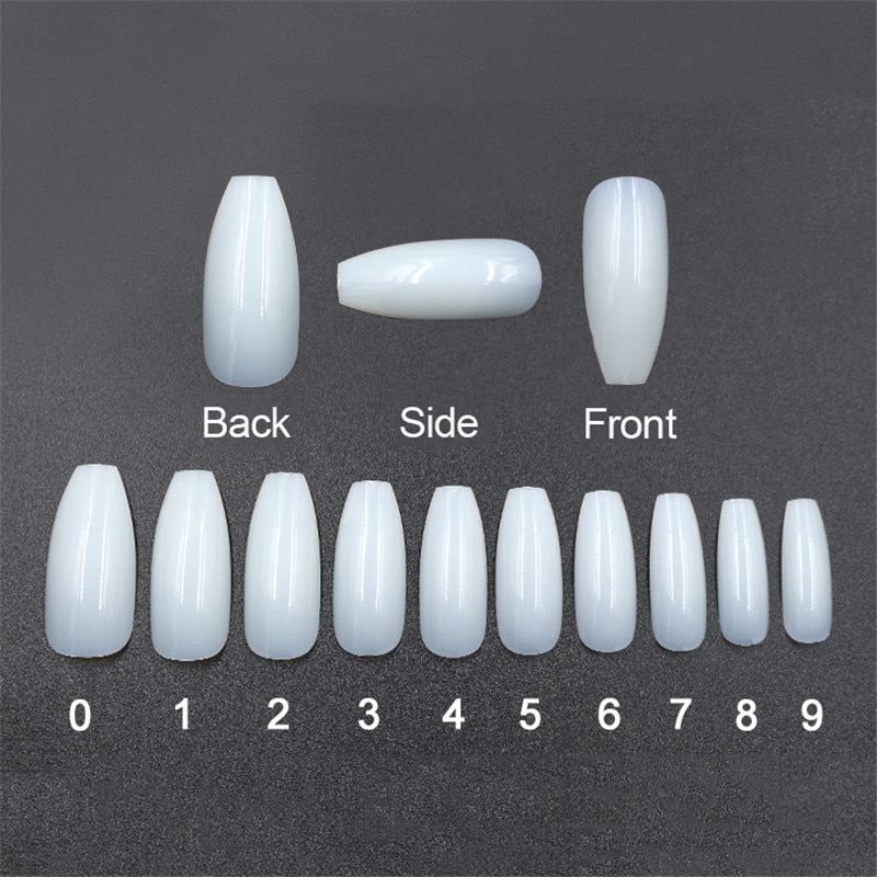 500 transparent  natural fake nails - Image 11