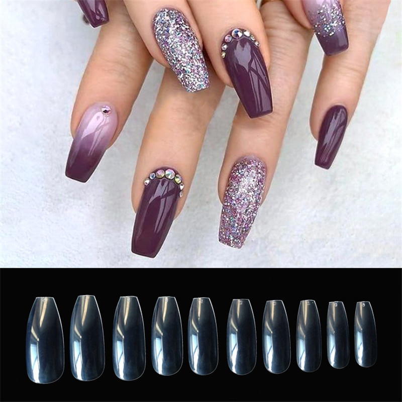 500 transparent  natural fake nails - Image 15