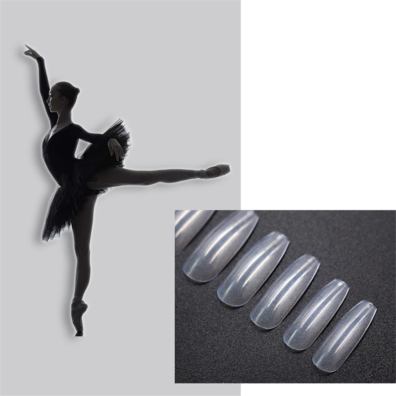 500 transparent  natural fake nails - Image 16