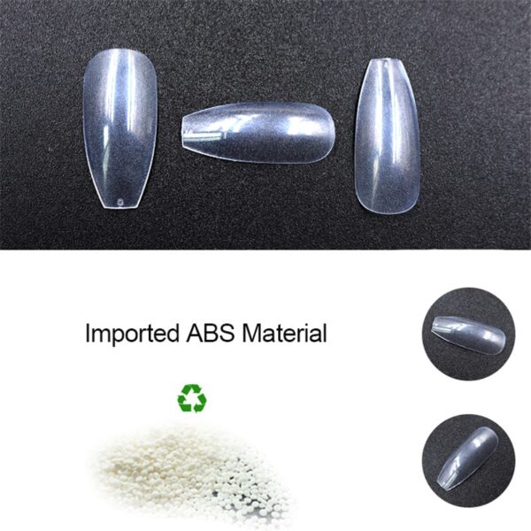 500 transparent  natural fake nails - Image 17