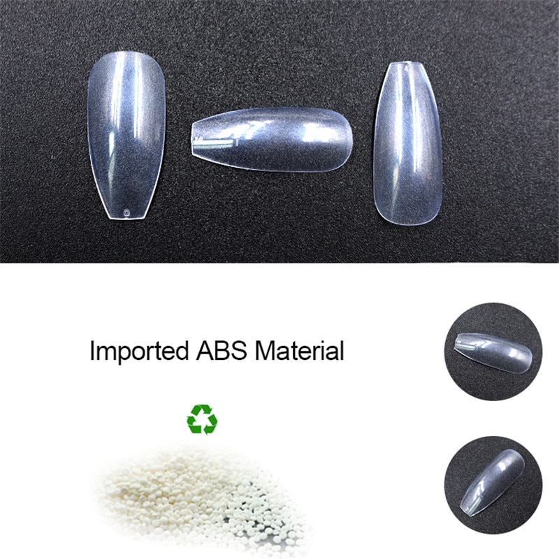 500 transparent  natural fake nails - Image 17