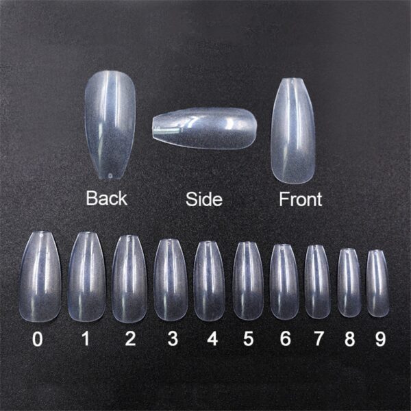 500 transparent  natural fake nails - Image 18