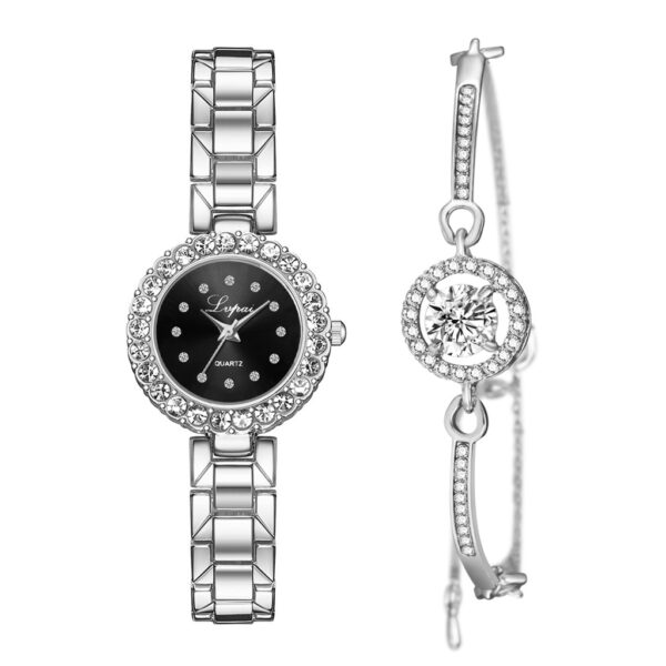 Watches-Set Bangle Clock Bracelet Wrist-Watch Quartz Women Fashion Ladies Brand Luxury - Image 5