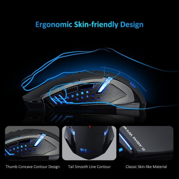 Power-Saving Silent Luminous Wireless Mouse - Image 7