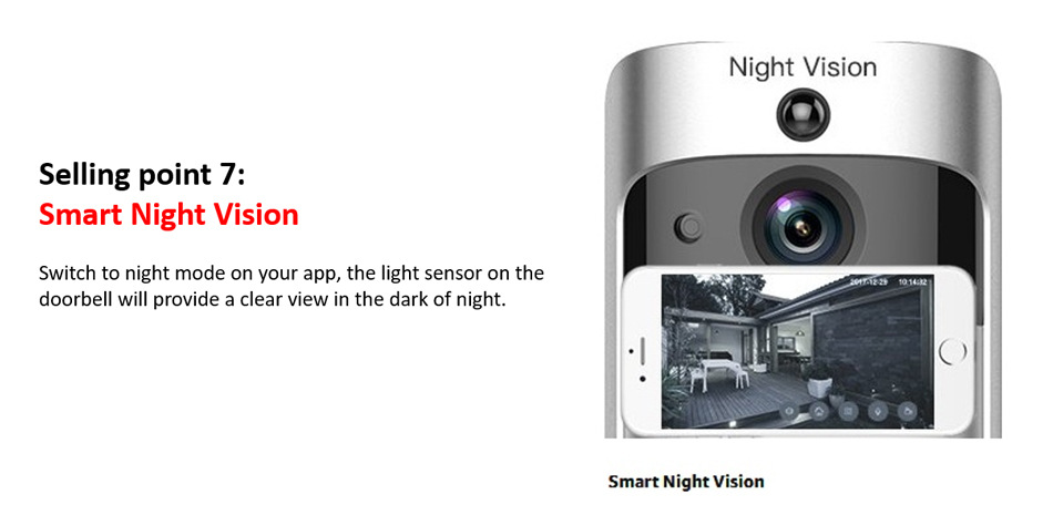 Video Doorbell Smart Wireless WiFi Security Door Bell - Image 20