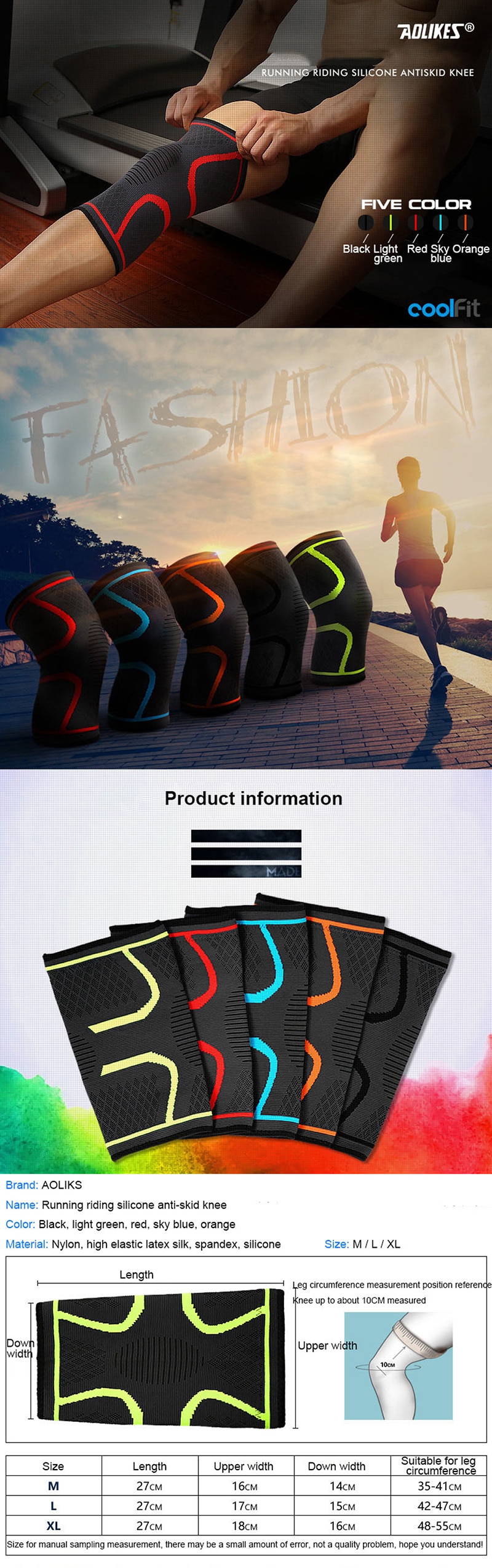 Knee Support Anti Slip Breathable - Image 13