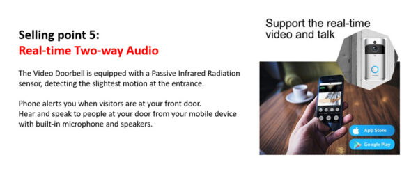 Video Doorbell Smart Wireless WiFi Security Door Bell - Image 18