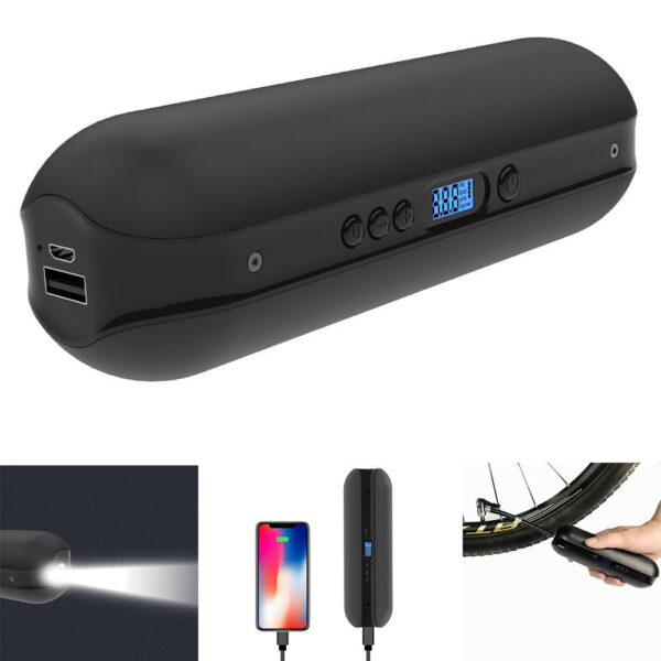 Bike Electric Inflator Bicycle Cycle Air Pressure Rechargeable Cordless Tire Road Bike Car Air Inflator 150PSI - Image 29