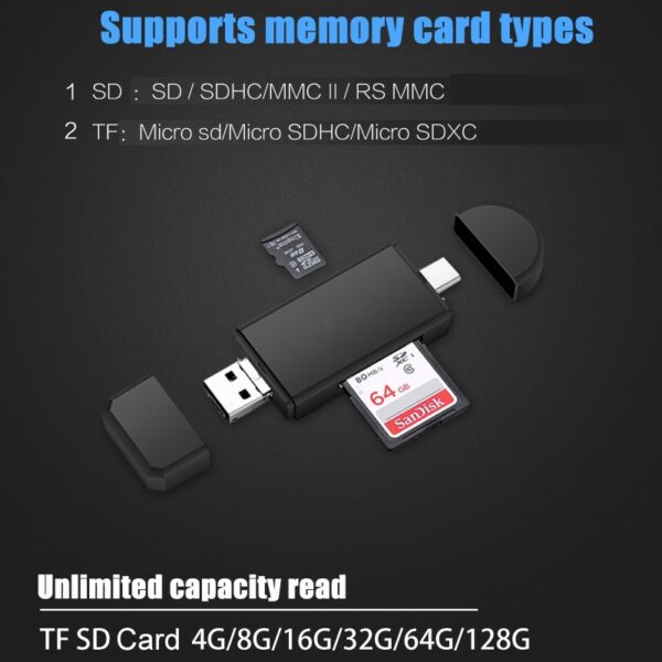 Smart Three-In-One Multi-Function Card Reader - Image 11