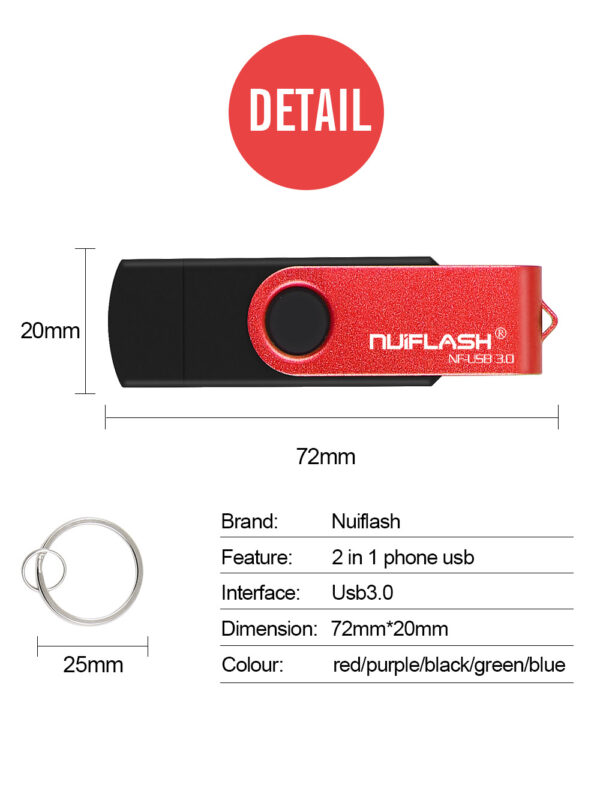 OTG 64GB 32GB 16GB Pen Driver USB Flash Disk External Storage Rod 32GB 3.0U Disk - Image 13