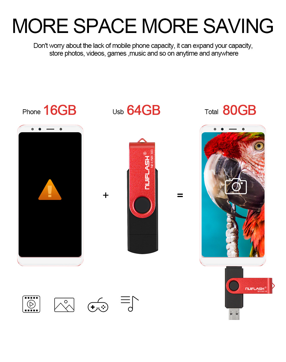 OTG 64GB 32GB 16GB Pen Driver USB Flash Disk External Storage Rod 32GB 3.0U Disk - Image 16