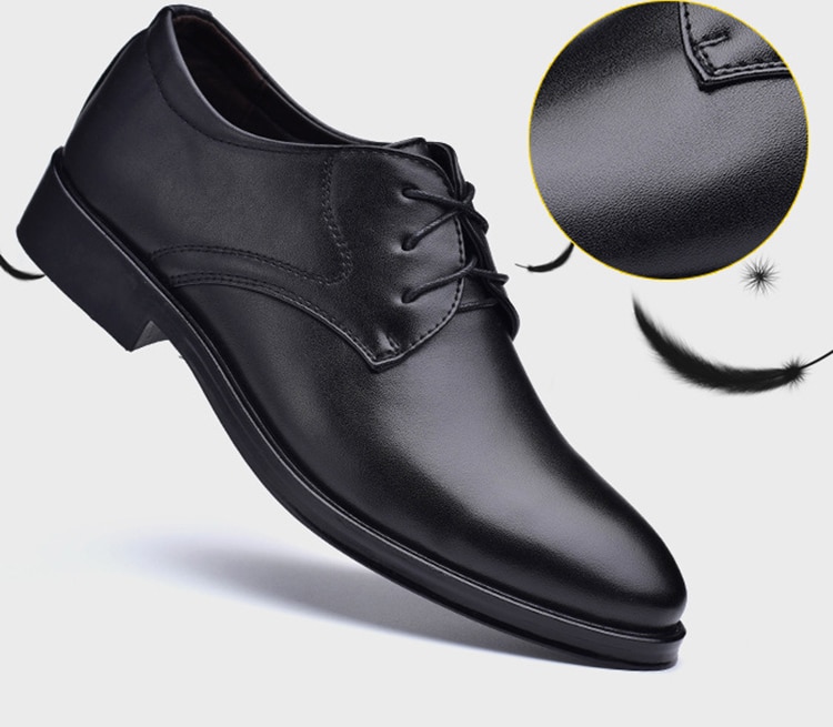 Black Shoes With Pointed Toe For Men - Image 11