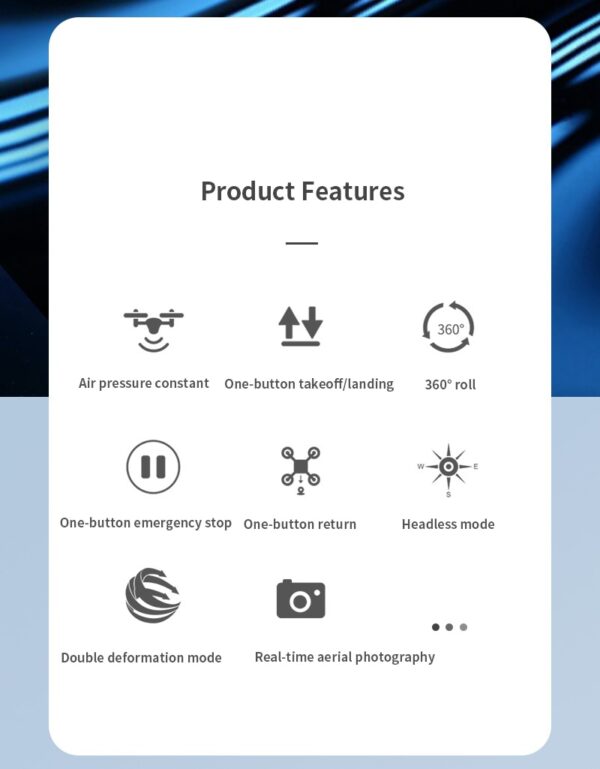 WiFi FPV RC Drone Motorcycle 2 in 1 Foldable Helicopter Camera 0.3MP Altitude Hold RC Quadcopter Motorcycle Drone 2 in 1 Dron - Image 10