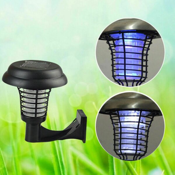 Solar Led Rechargeable Anti-Mosquito Lamp Electronic Fly Bug Zapper Insect Pest  Uv Trap Outdoor Garden Lawn Lamp - Image 16