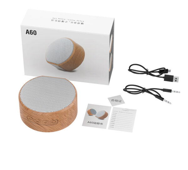 Mini Wood Bluetooth Speaker Portable Outdoor Wireless Support AUX TF - Image 10