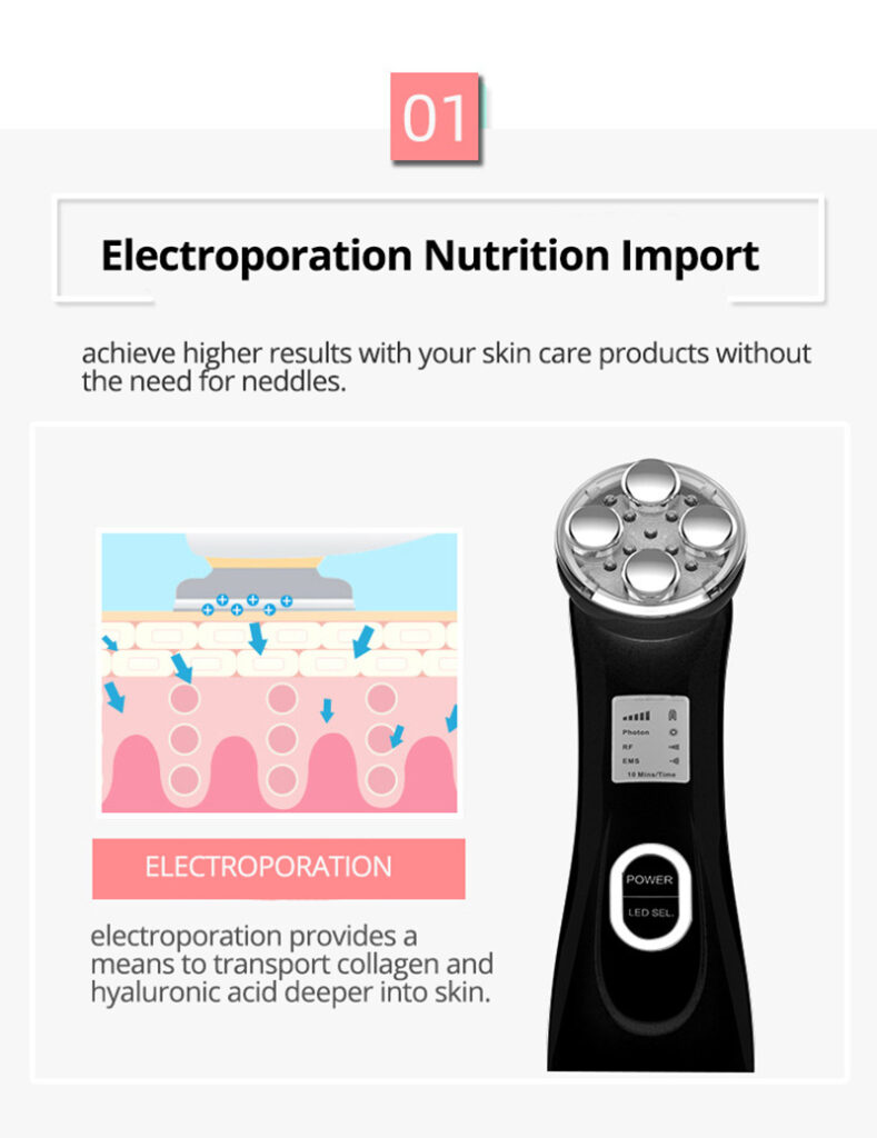 Multifunctional skin rejuvenation care instrument qi