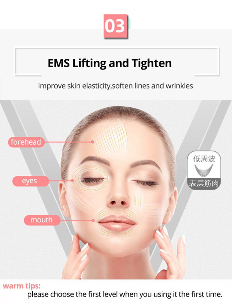 Multifunctional skin rejuvenation care instrument qi