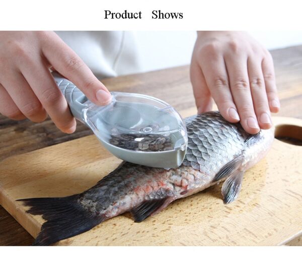Fish Skin Brush Scraping Fish Scale Brush Grater Quick Disassembly Fish Knife Cleaning Peeling Skin Scraper Scraper Fish Scaler Kitchen Tools - Image 11