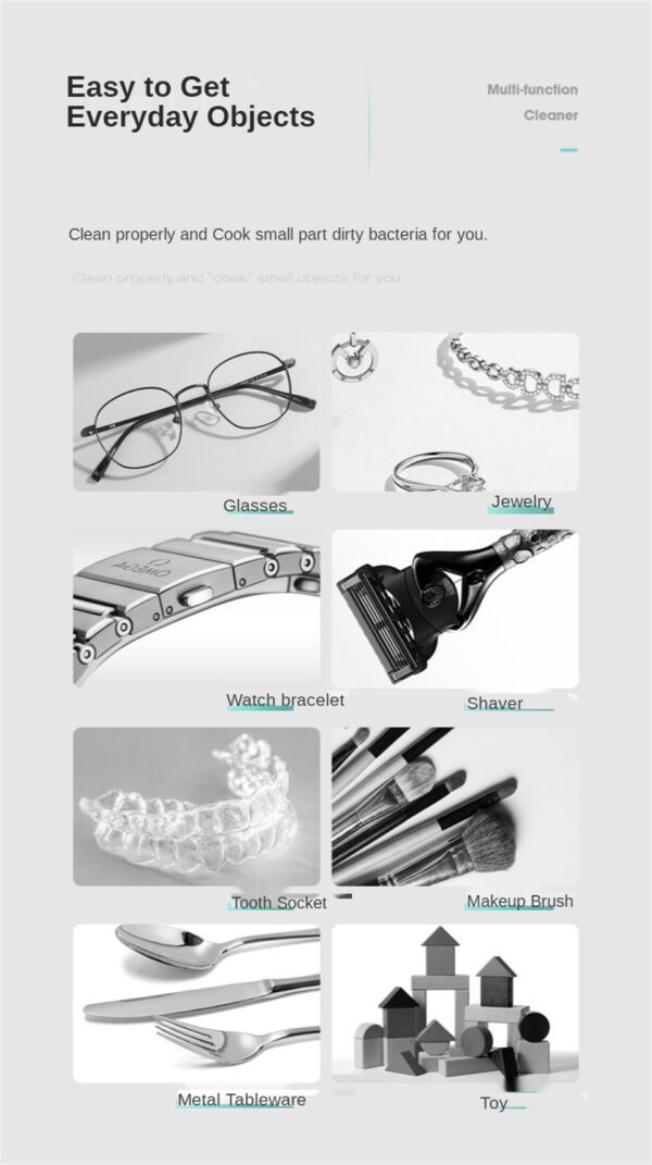 Ultrasonic Cleaning Machine High Frequency Vibration Wash Cleaner Washing Jewelry Glasses Watch Ring Dentures Cleaner - Image 22