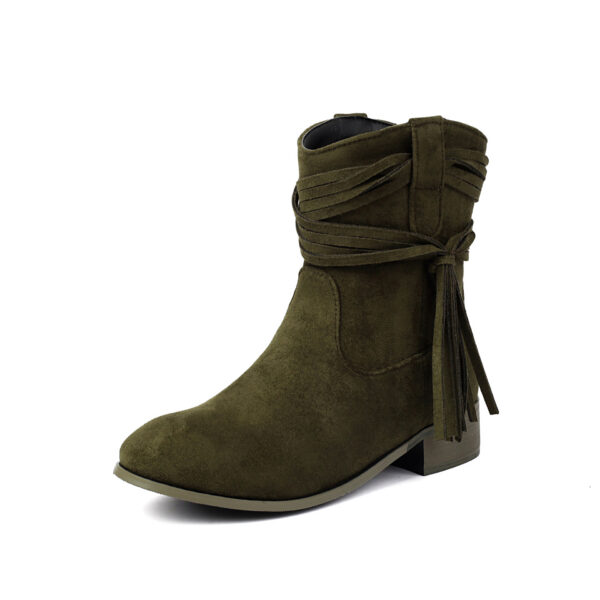 Tassel Women's Casual Ankle Boots - Image 77