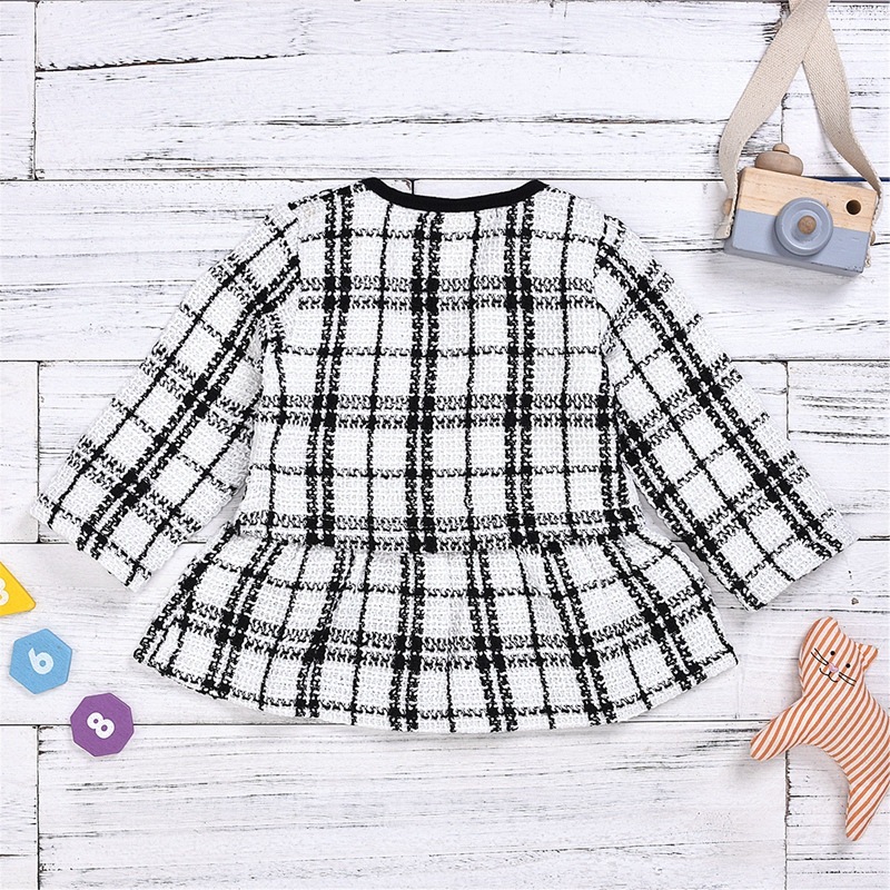 Long-sleeved Dresses Two-piece Children