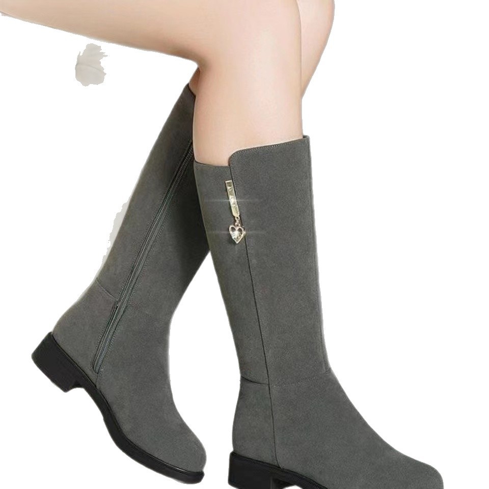Fleece Lined Mid Calf Warm Cotton Boots - Image 2