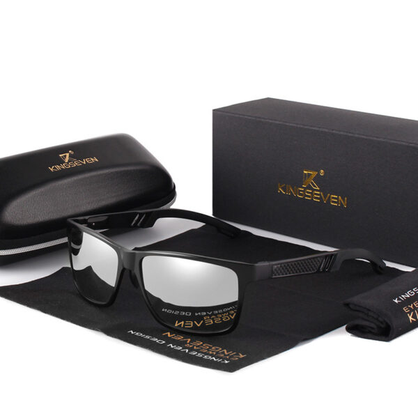 KINGSEVEN Men Polarized Sunglasses Aluminum Magnesium Sun Glasses Driving Glasses Rectangle Shades For Men Oculos masculino Male - Image 7