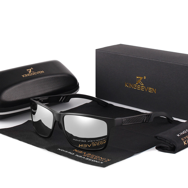 KINGSEVEN Men Polarized Sunglasses Aluminum Magnesium Sun Glasses Driving Glasses Rectangle Shades For Men Oculos masculino Male - Image 12