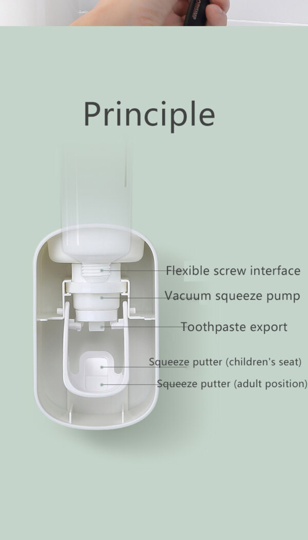 Wall Mounted Automatic Toothpaste Holder Bathroom Accessories Set Dispenser - Image 11