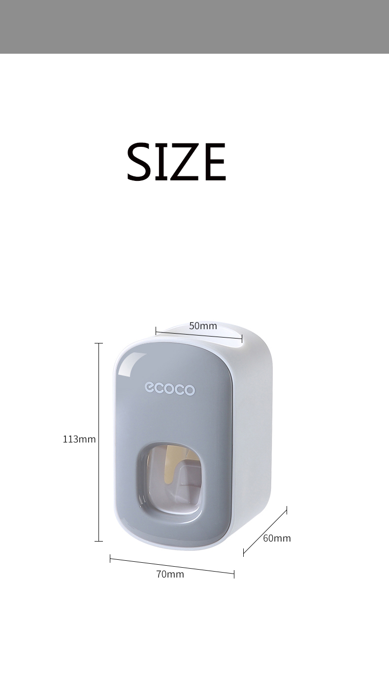 Wall Mounted Automatic Toothpaste Holder Bathroom Accessories Set Dispenser - Image 17