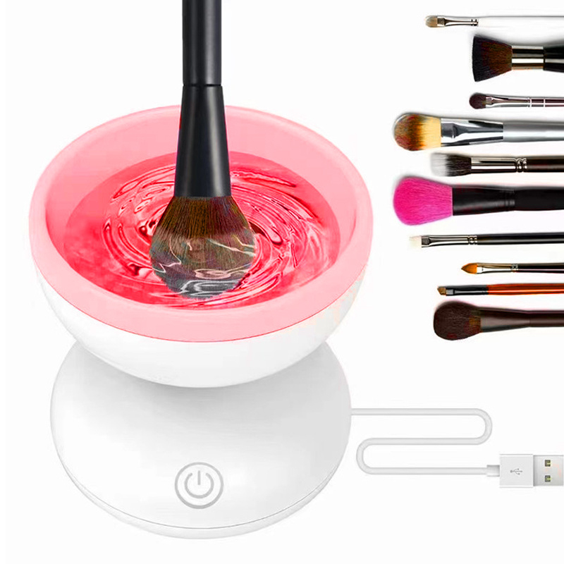 Portable USB Makeup Brush Cleaner Machine Electric Cosmetic Brush Cleaning Washing Tools Automatic Clean Makeup Brushes - Image 1