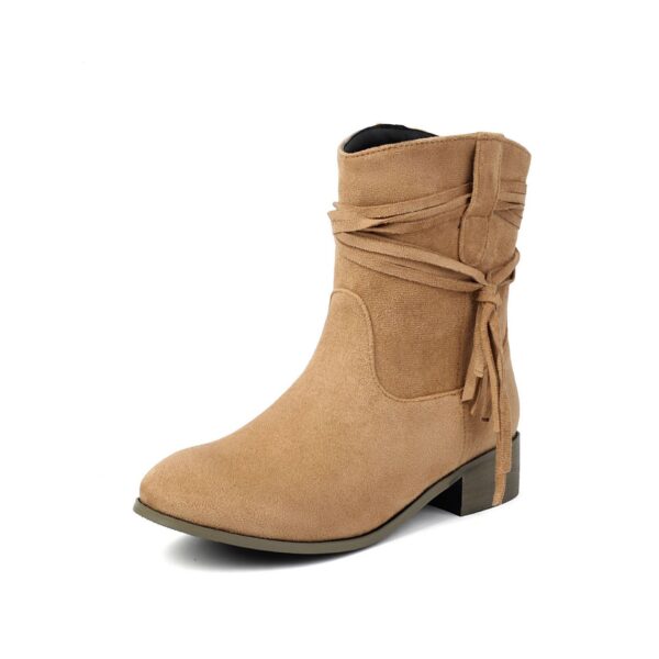 Tassel Women's Casual Ankle Boots - Image 49