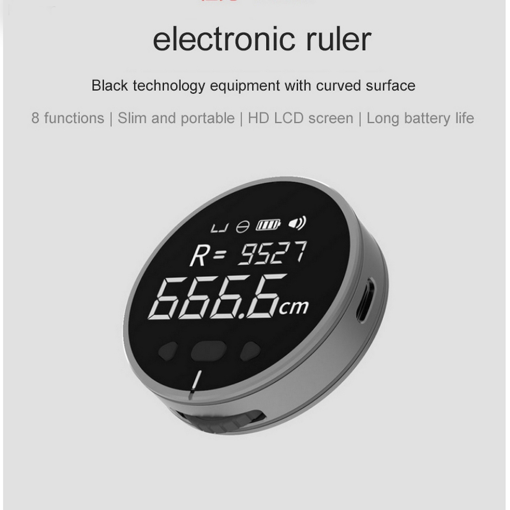 Distance Measuring Instrument Electronic Measuring Ruler Tape Measure High Definition Digital LCD High Precision Electronic Measuring Ruler Tool - Image 13