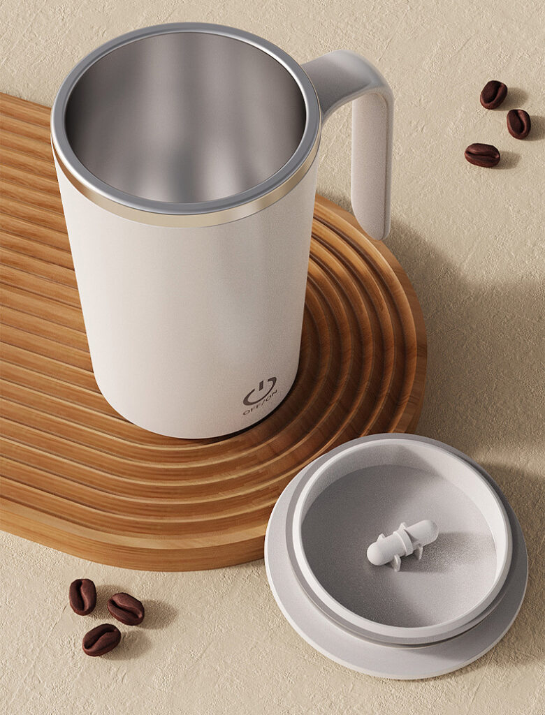 Kitchen Electric Mixing Cup Stirring Coffee Cup Automatic Mixing Mugs Cup Lazy Rotating Magnetic Water Cup
