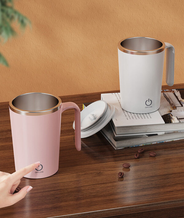 Kitchen Electric Mixing Cup Stirring Coffee Cup Automatic Mixing Mugs Cup Lazy Rotating Magnetic Water Cup - Image 15