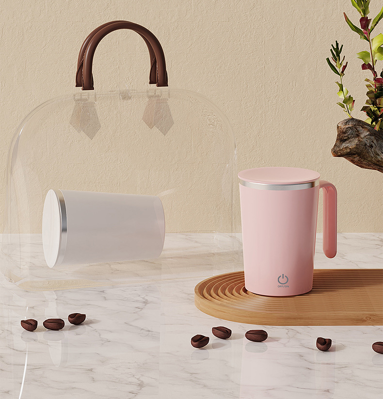 Kitchen Electric Mixing Cup Stirring Coffee Cup Automatic Mixing Mugs Cup Lazy Rotating Magnetic Water Cup - Image 19