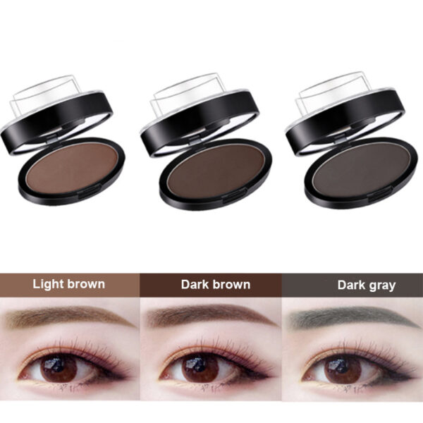 Eyebrow Powder Stamp Tint Stencil Kit Cosmetics Professional Makeup Waterproof Eye Brow Stamp Lift Eyebrow Enhancers Stencil Kit - Image 16