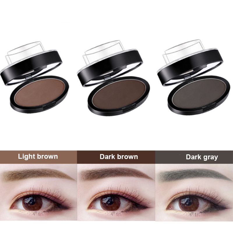 Eyebrow Powder Stamp Tint Stencil Kit Cosmetics Professional Makeup Waterproof Eye Brow Stamp Lift Eyebrow Enhancers Stencil Kit - Image 16