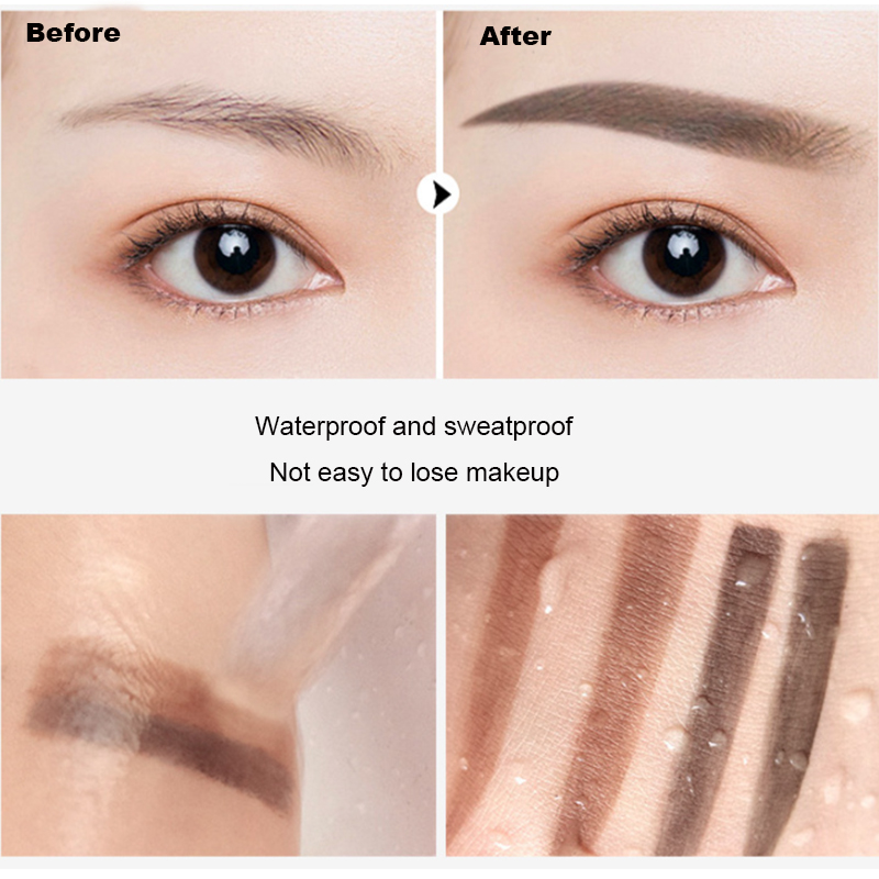 Eyebrow Powder Stamp Tint Stencil Kit Cosmetics Professional Makeup Waterproof Eye Brow Stamp Lift Eyebrow Enhancers Stencil Kit - Image 15