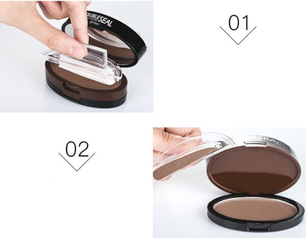 Eyebrow Powder Stamp Tint Stencil Kit Cosmetics Professional Makeup Waterproof Eye Brow Stamp Lift Eyebrow Enhancers Stencil Kit - Image 13